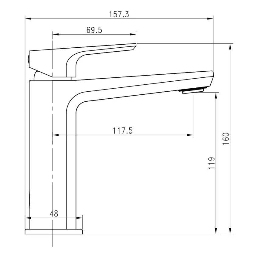 Rubinetto E500 Monocomando Lavabo c/piletta di scarico cromo